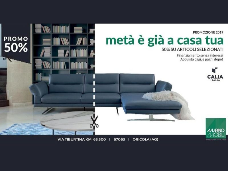 Promo 50% Calia Metà è già a Casa Tua