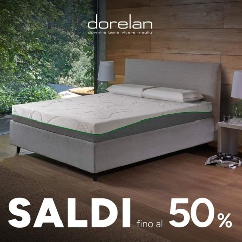 Saldi fino al 50% sui materassi Dorelan