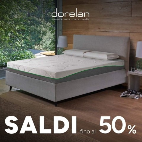 Saldi fino al 50% sui materassi Dorelan