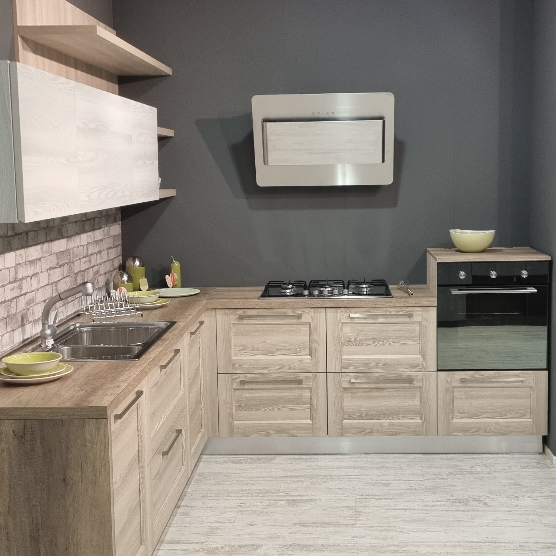 Cucina Effetto Legno Fiorella  Natura e Luce Arrex Le Cucine