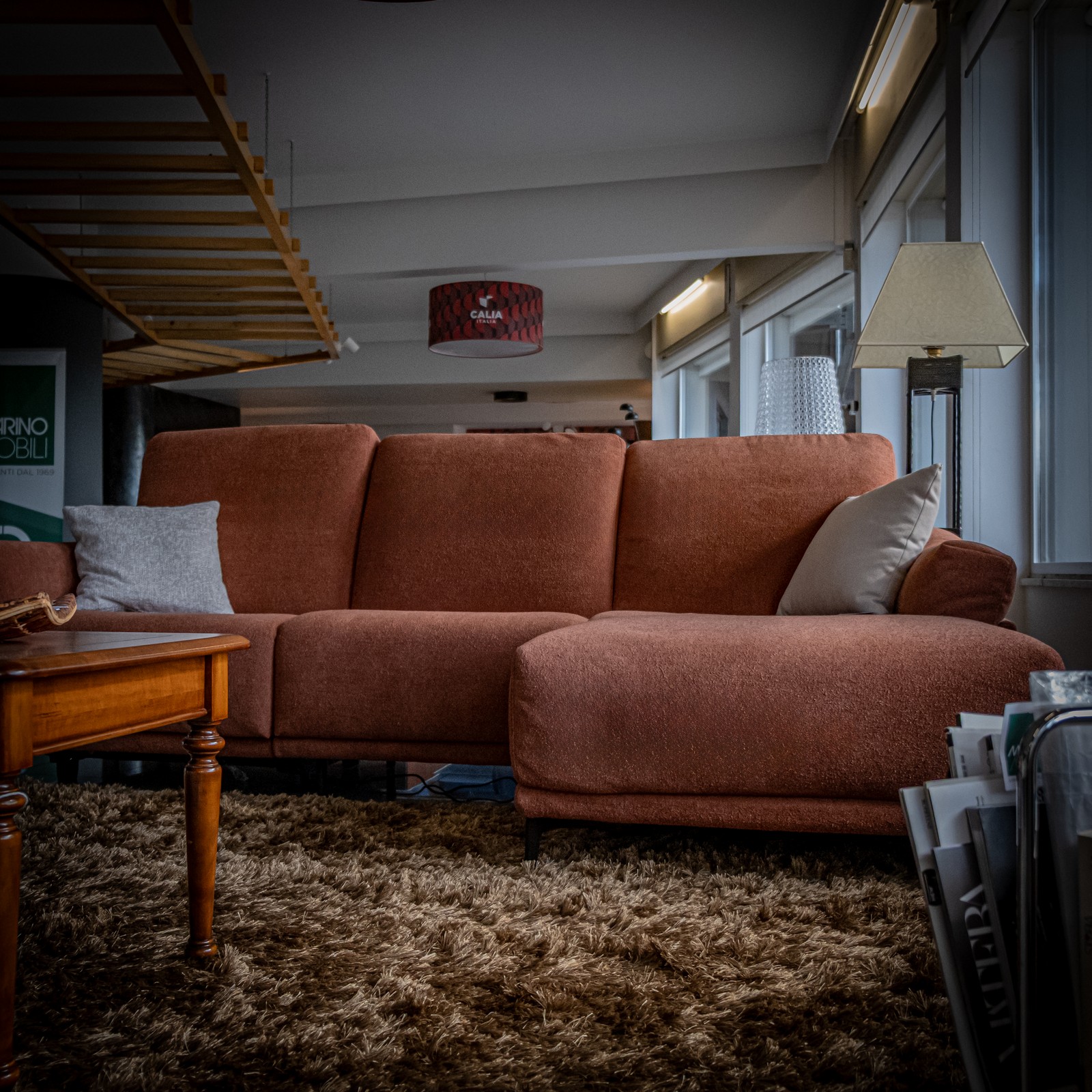 Divano DAVID con Chaise Longue CALIA 2